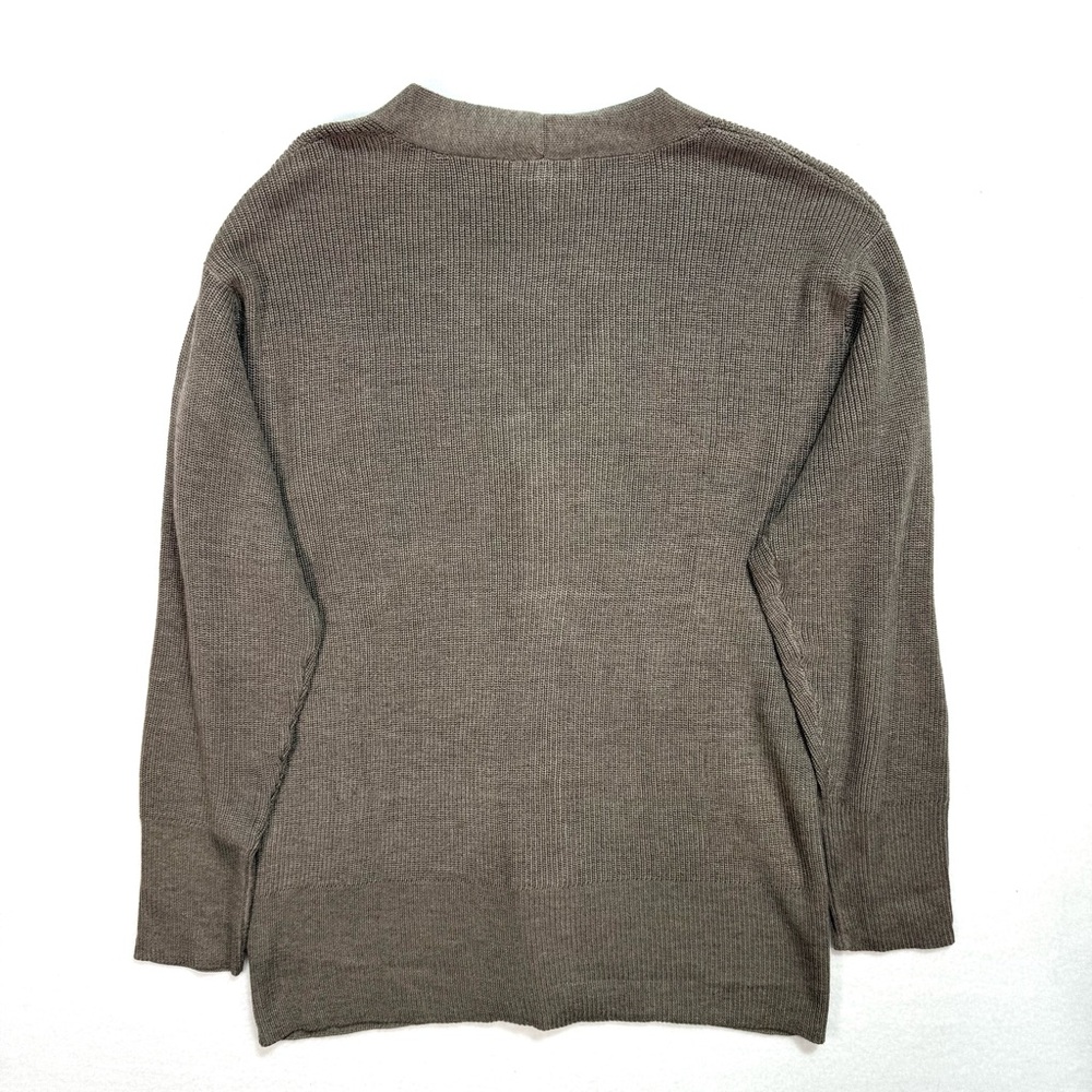 Ella Moss Womens Button Cardigan Sweater Size Small S Brown Ribbed Dressy Casual - Picture 2 of 4